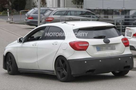 Mercedes-Benz A 45 AMG test prototype side-rear view