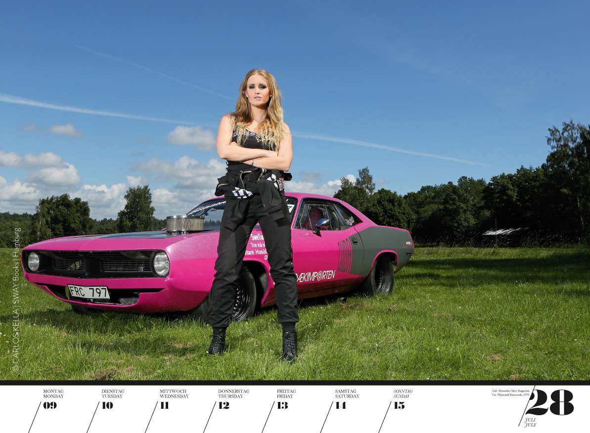 Юбилейный пин-ап календарь: девушки и легендарные машины — фото 798220