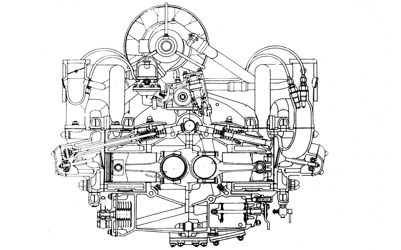 Для НАМИ‑013 готовили оппозитный двигатель с системой впрыска топлива.