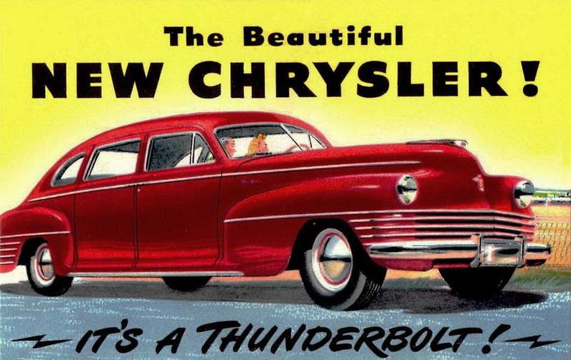Реклама Chrysler 1942 модельного года