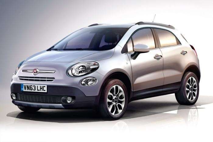 Fiat 500X rendering by Auto Express side-front view_no_copyright