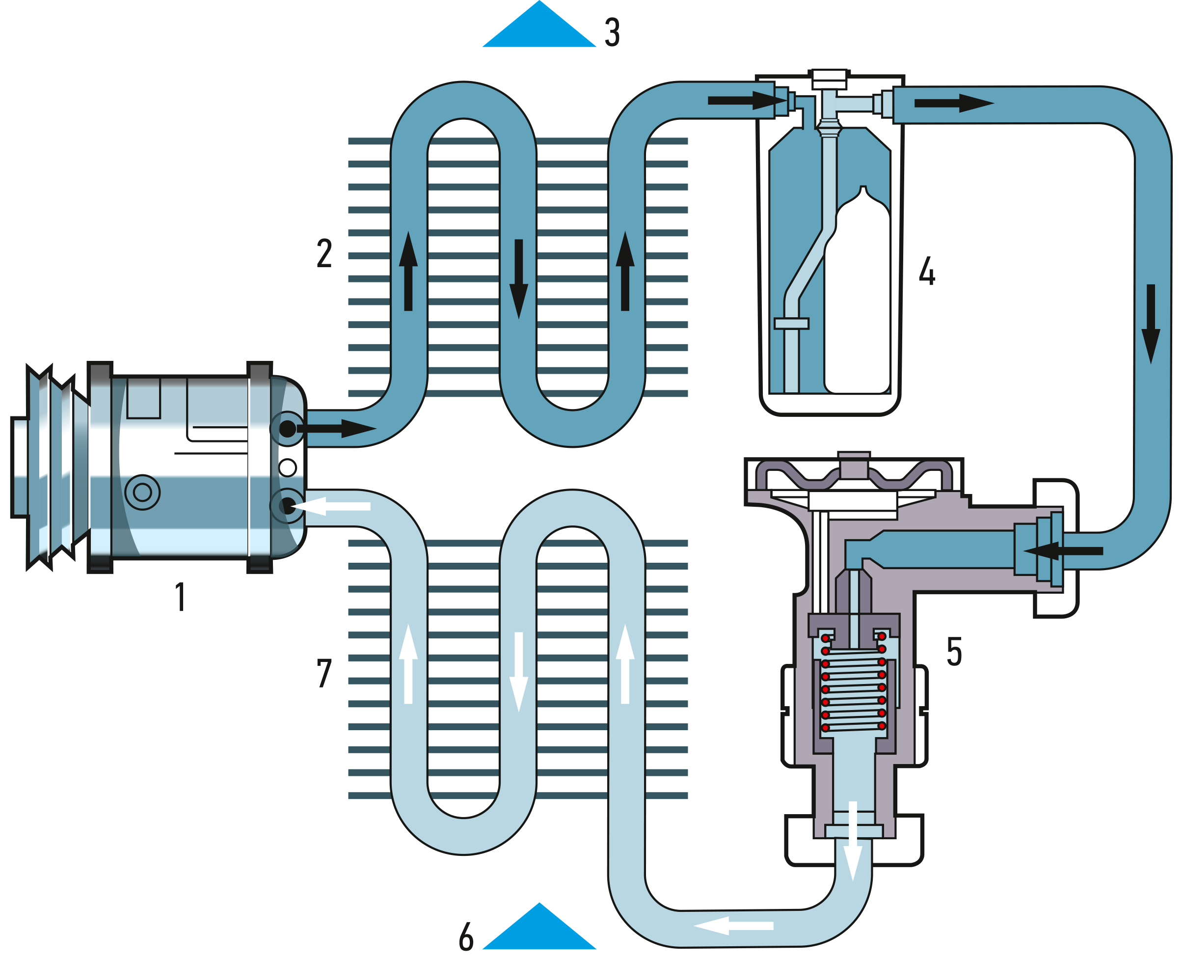 Схема системы кондиционирования воздуха