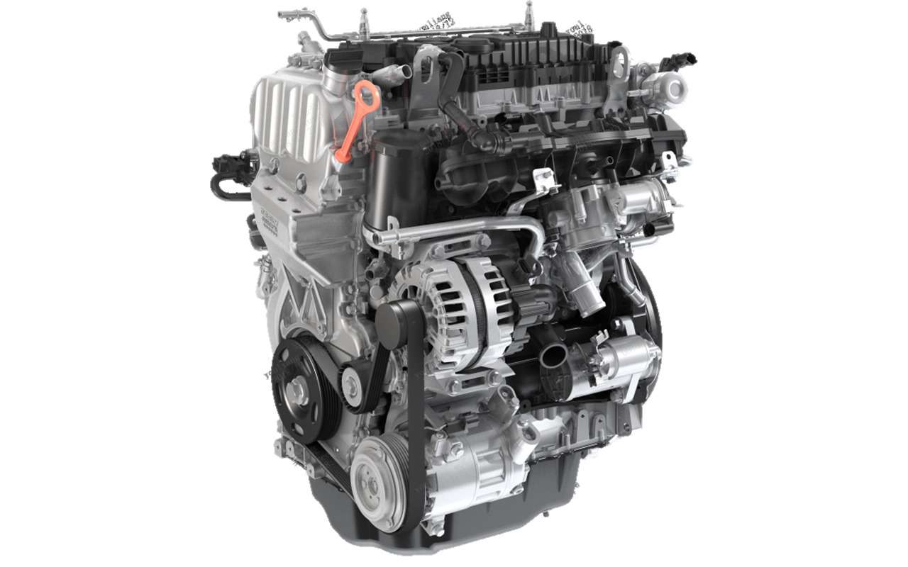 Двигатель JLE-4G18TD с турбонаддувом и непосредственным впрыском топлива.