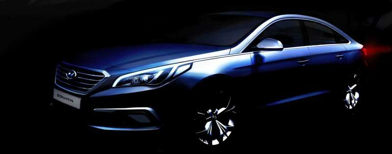 Hyundai показал первое изображение обновленной Sonata