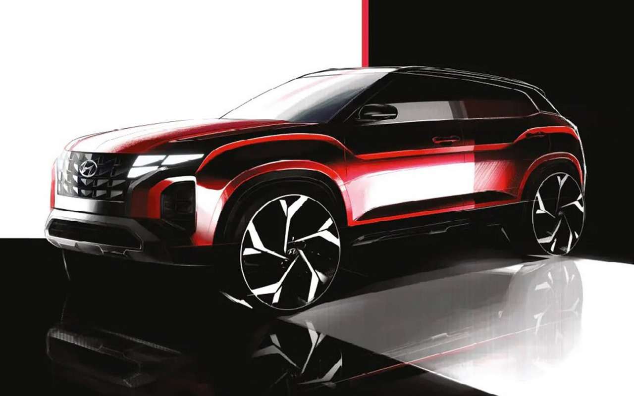 Обновленная Hyundai Creta 2022 года: показали дизайн — фото 1286923