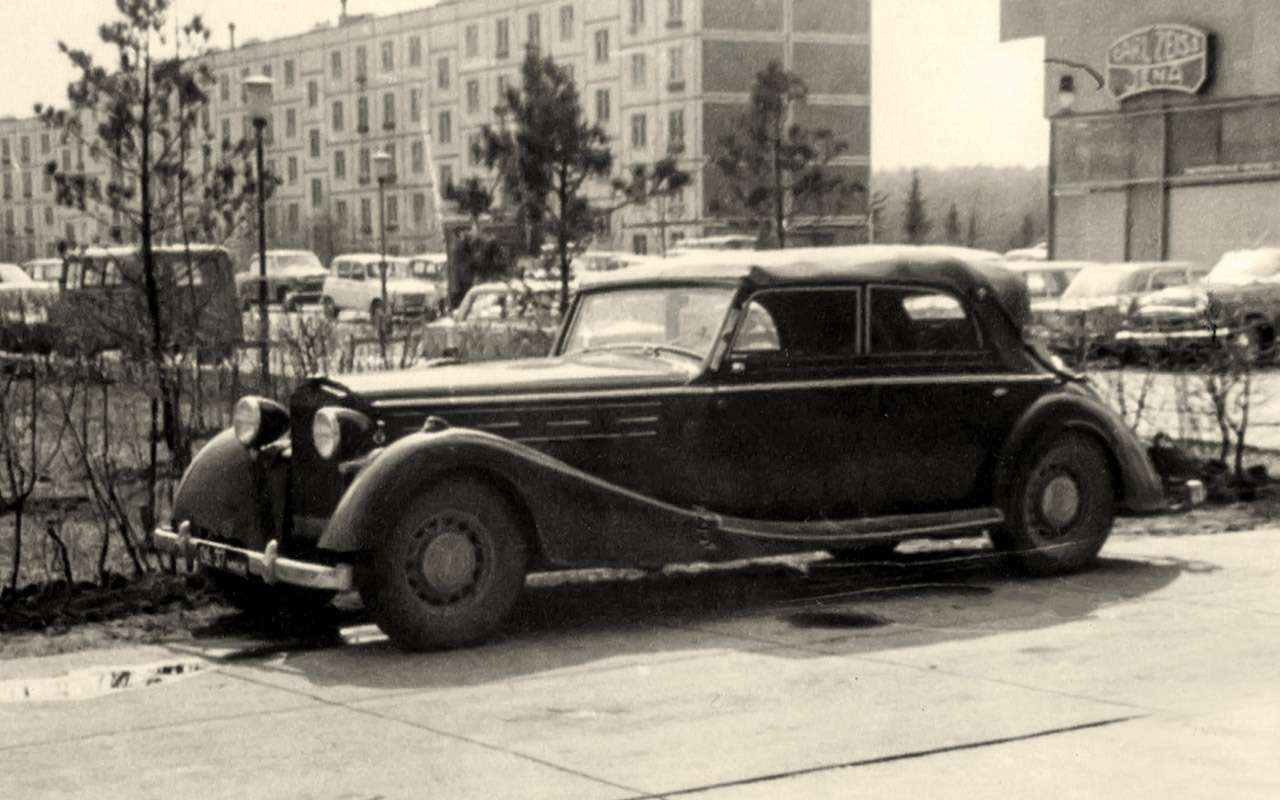 Maybach SW38 в обычном московском дворе. Автомобиль – с 6‑цилиндровым двигателем мощностью 140 л.с. и пятиступенчатой полу­автоматической коробкой передач.