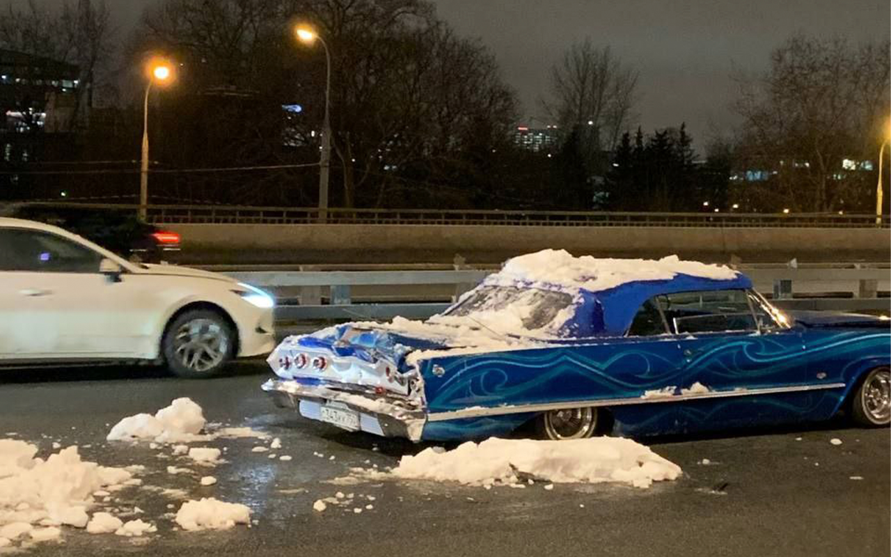 В Москве разбили раритетный Chevrolet