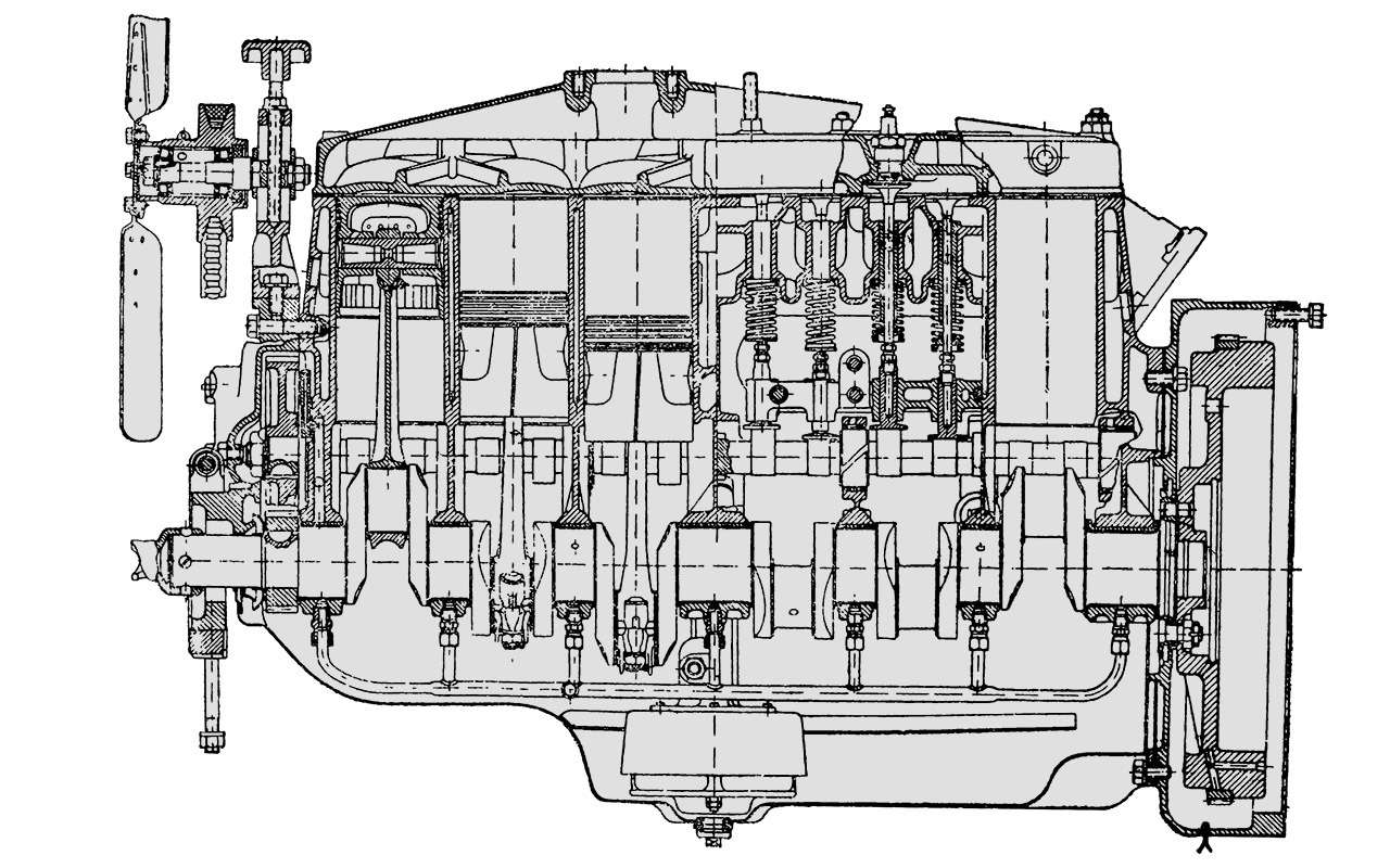 Двигатель ЗИС‑16 – развитие мотора ЗИС‑5. Автобусу требовался более мощный агрегат. Шестицилиндровый двигатель рабочим объемом 5,6 л (101,6×114,3 мм) на ЗИС‑5 при степени сжатия 4,7 развивал 73 л. с. при 2300 об/мин. Двигатель ЗИС‑16 со степенью сжатия 5,7 выдавал 85 л. с. при 2600 об/мин.