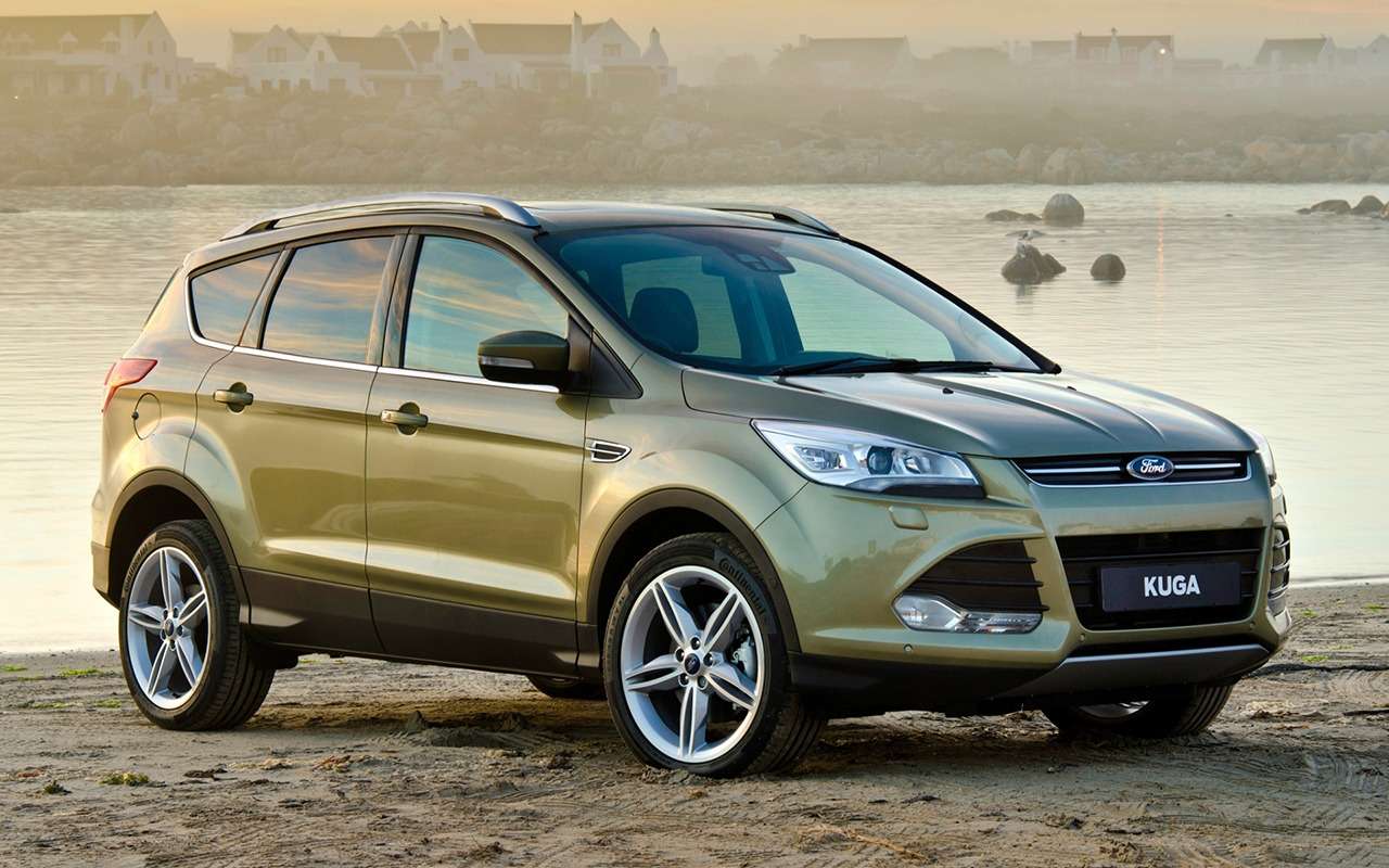 Ford Kuga. Средняя рыночная стоимость дорестайлинговых версий в возрасте двух-трех лет с атмосферным бензиновым 2.5 и автоматом (передний привод) – 1 020 000 рублей.