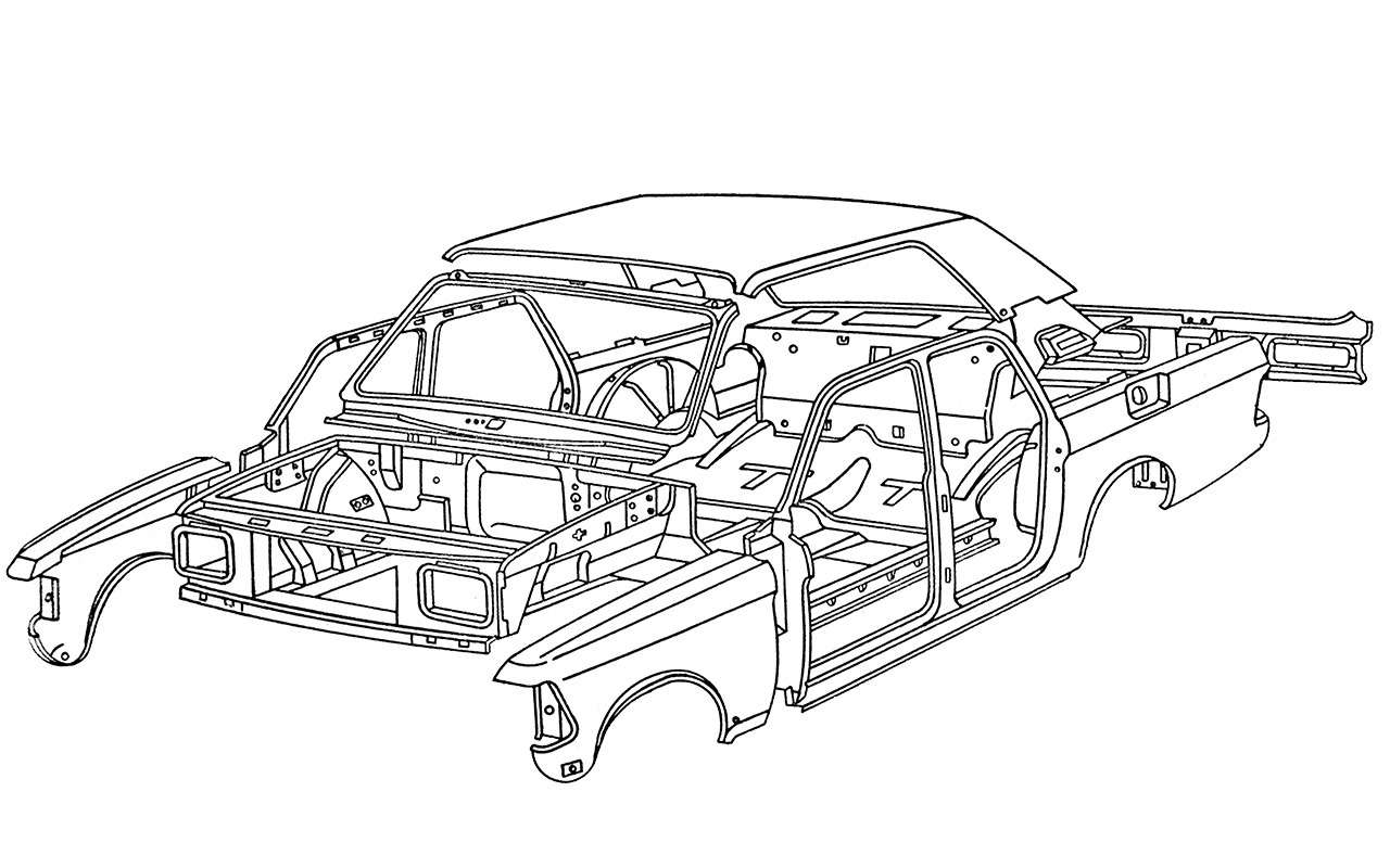 Переднюю и заднюю части кузова Волги ГАЗ‑3102 заметно переработали по сравнению с ГАЗ‑24.
