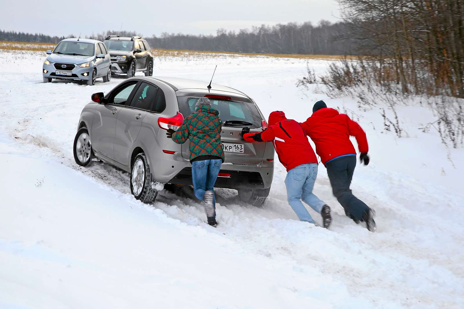 Большой зимний тест: Lada Vesta, Lada XRAY и Datsun mi-DO из парка ЗР — фото 571440