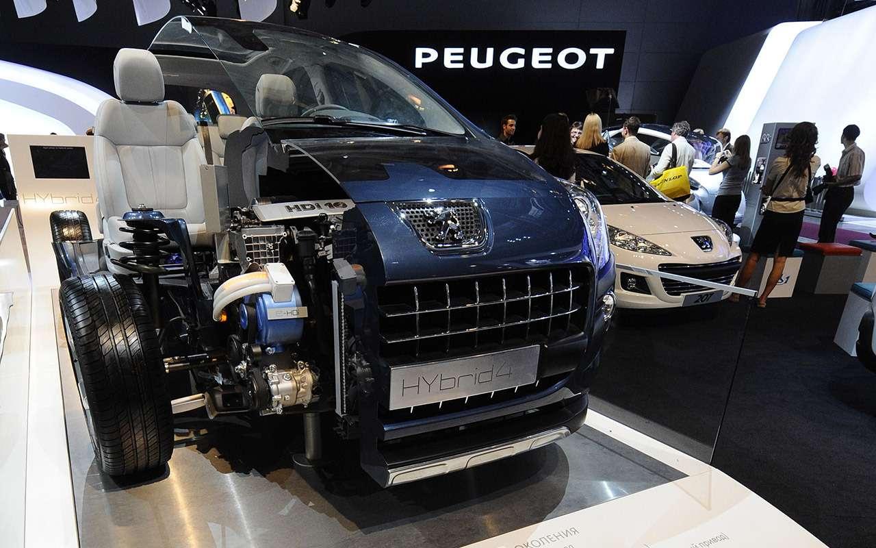 Дизельный гибрид фирмы Peugeot с турбонаддувом.