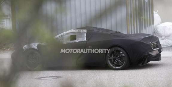 McLaren P12 test prototype side-rear view