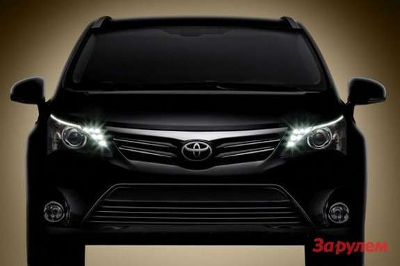 Restyled Toyota Avensis teaser front view