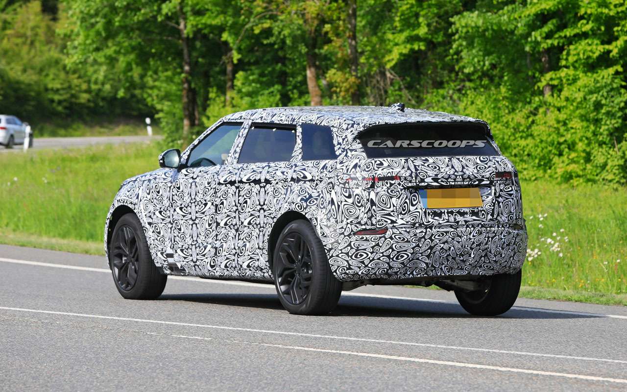 Удлиненный Range Rover Evoque на тестах: первые фото — фото 1125356