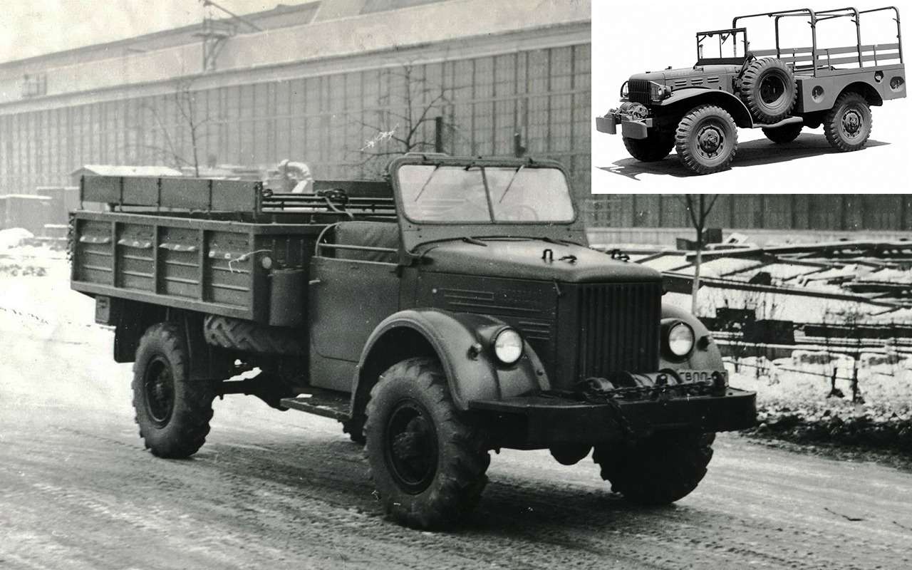 ГАЗ-62 внешне имел очень мало общего с полюбившимся советским военным водителям американским Dodge WC 51, который у нас называли «Додж три четверти» (грузоподъемность 750 кг). Но инженеры Горьковского автозавода рассказывали, что именно американская машина послужила концептуальным аналогом легкого грузопассажирского однотонного ГАЗ-62, унифицированного с ГАЗ-63. Вскоре, правда, ГАЗ-62 получил бескапотную кабину. В таком виде выпустили всего около 70 машин. А потом из 62-го вырос ГАЗ-66.
