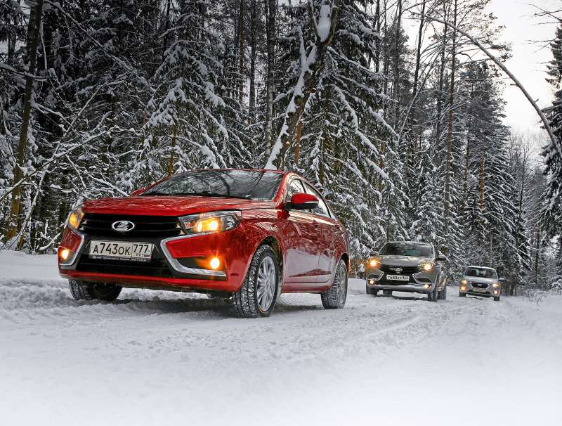 Большой зимний тест: Lada Vesta, Lada XRAY и Datsun mi-DO из парка ЗР