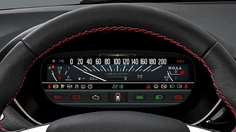 Для Lada Vesta и XRAY сделали цифровые приборы в духе ВАЗ-2101