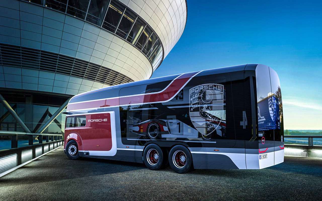 Русский дизайнер придумал автобус для Porsche — фото 914606