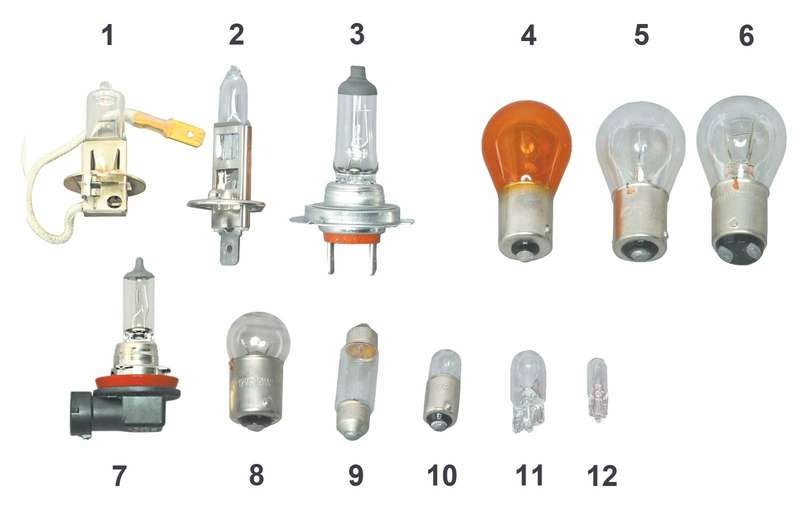 Лампы, применяемые в автомобиле Шевроле Нива