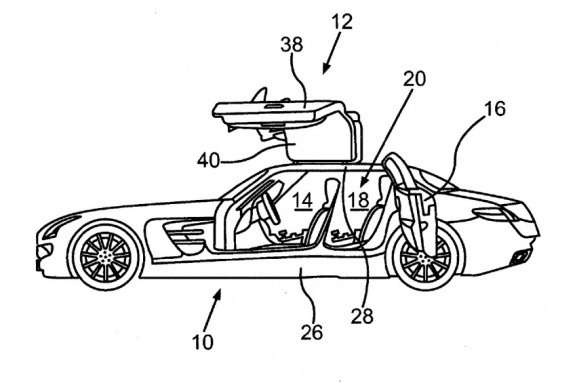 Four-door SLS AMG patent image